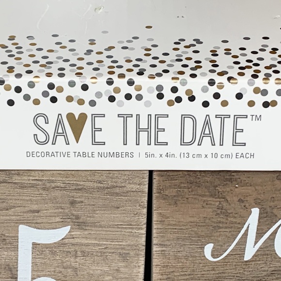 Save The Date Decorative Table Numbers - Picture 2 of 7